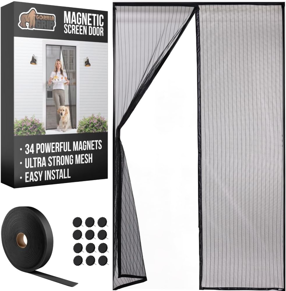 GORILLA GRIP Magnetic Screen Door, (size: 100×210)