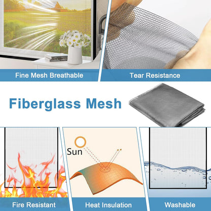 Magnetic mosquito window (size: 5×5)
