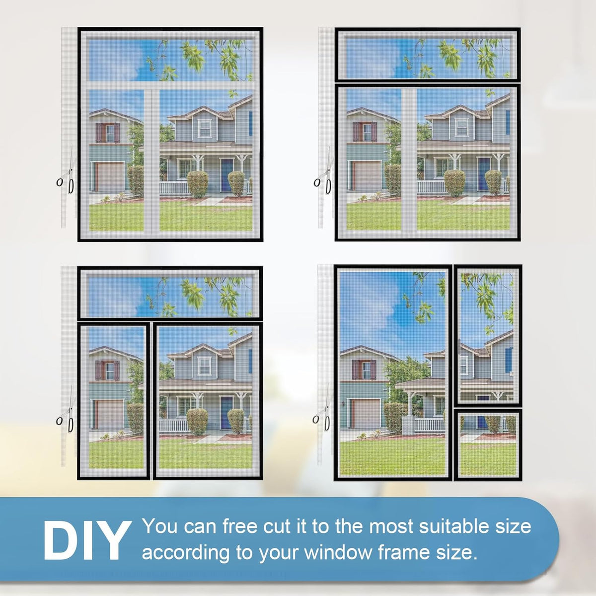 Magnetic mosquito window (size: 5×5)