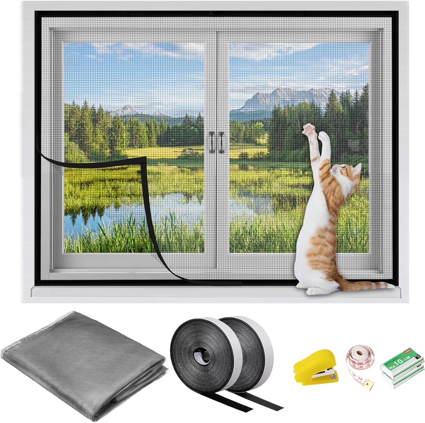 Magnetic mosquito window (size: 5×5)